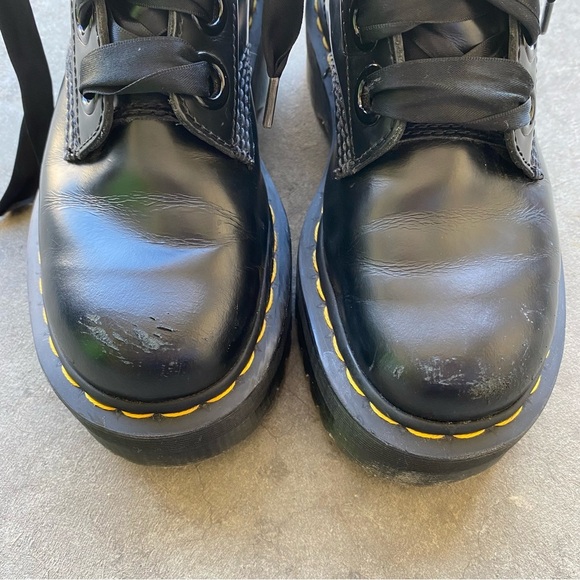 MOLLY WOMEN'S LEATHER PLATFORM BOOTS- size 5 - Picture 8 of 15